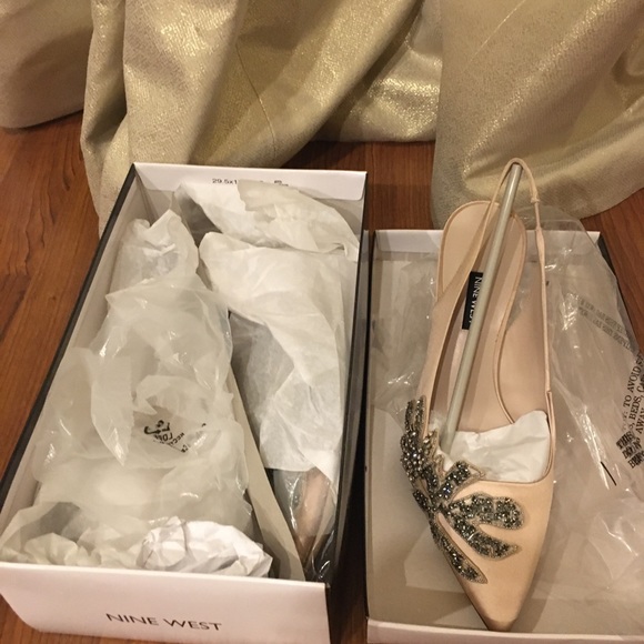 New Nine West Evening Heels Size 10 - Picture 6 of 8